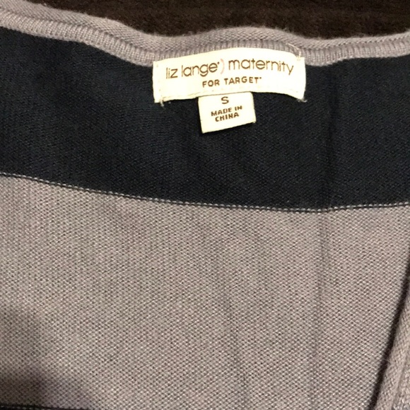 Striped maternity sweater - Picture 3 of 3